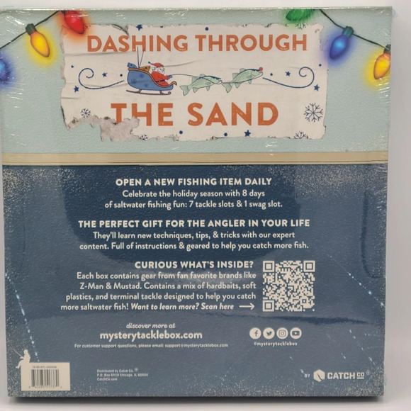 Catch Co. 8 Days of Fishmas Saltwater Fishing Advent Calendar Mystery Tackle Box - Picture 3 of 9